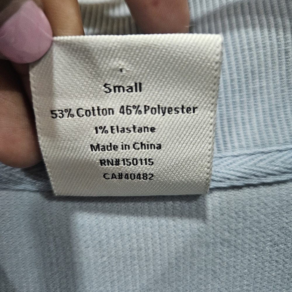Light Blue Half-Zip Pullover Sweatshirt - Varley - Picture 4 of 6
